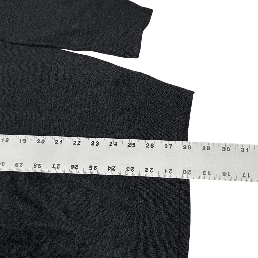 Banana Republic Extra Fine Merino Wool Crew Neck Sweater Charcoal Gray XL NWT